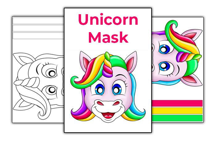 printable unicorn mask