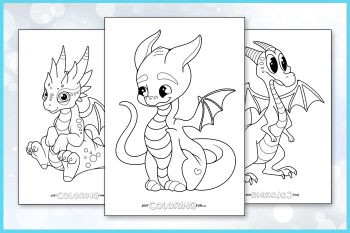 dragon coloring page