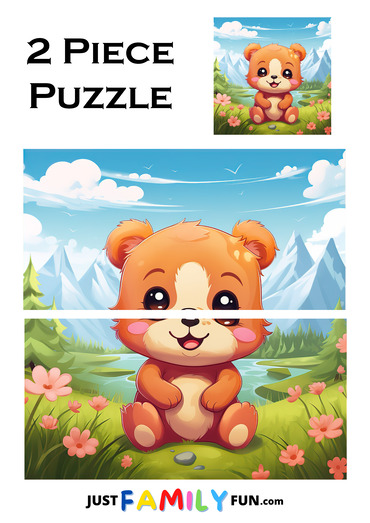 printable bear puzzle