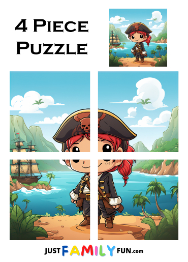 free printable pirate puzzle