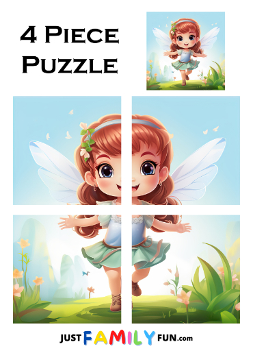 printable fairy puzzle