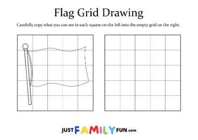 how to draw a flag