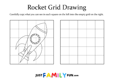 how to draw a rocket