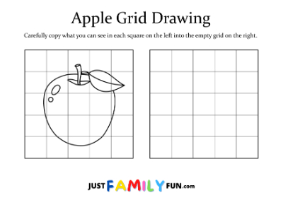 how to draw a apple