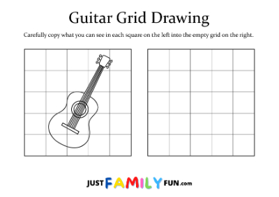 how to draw a guitar