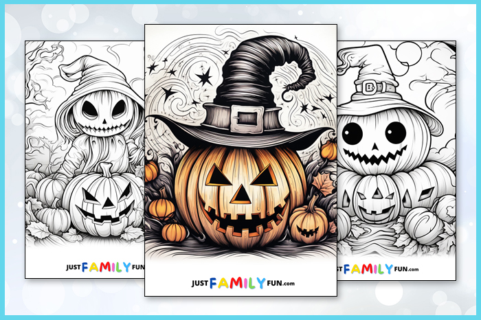 Printable Scary Pumpkin Coloring Pages 2