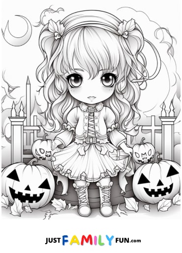 21 Free Printable Halloween Coloring Pages 1