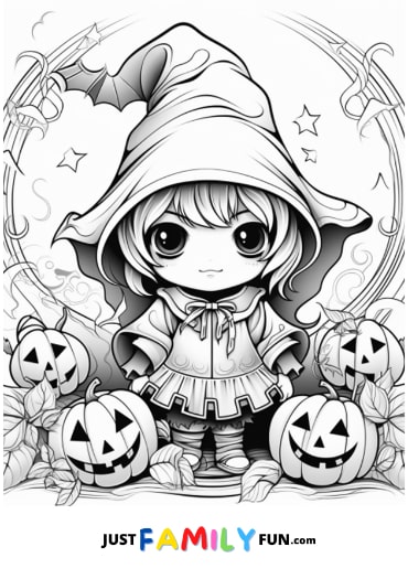 printable coloring pages for halloween