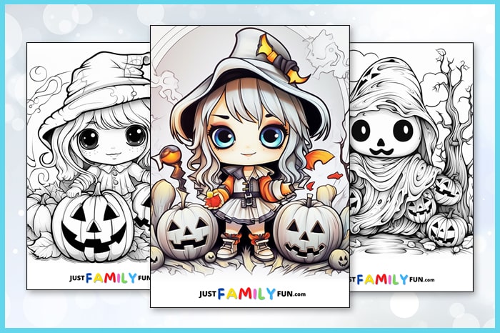 printable halloween colouring pages