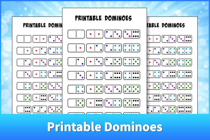 Printable Dominoes