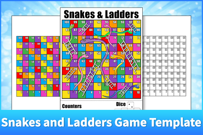 Snakes and Ladders Game Template