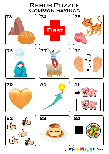 rebus puzzles and answers printable