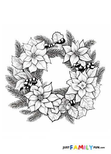 printable wreath pattern