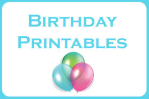 birthday printables