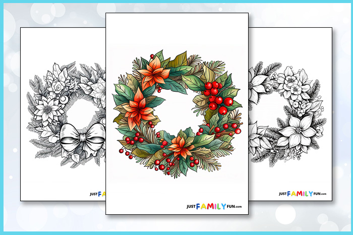 Christmas Wreath Printable