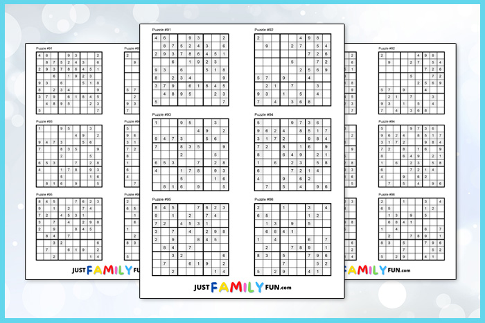 Printable easy Sudoku Puzzles