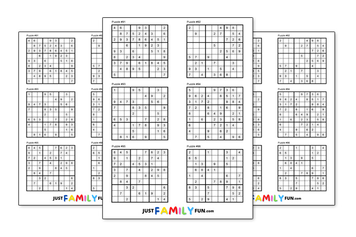 108 Free Printable Easy Sudoku Puzzles 1