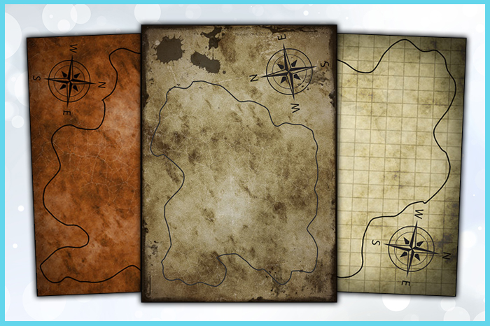 Printable Blank Treasure Map Templates