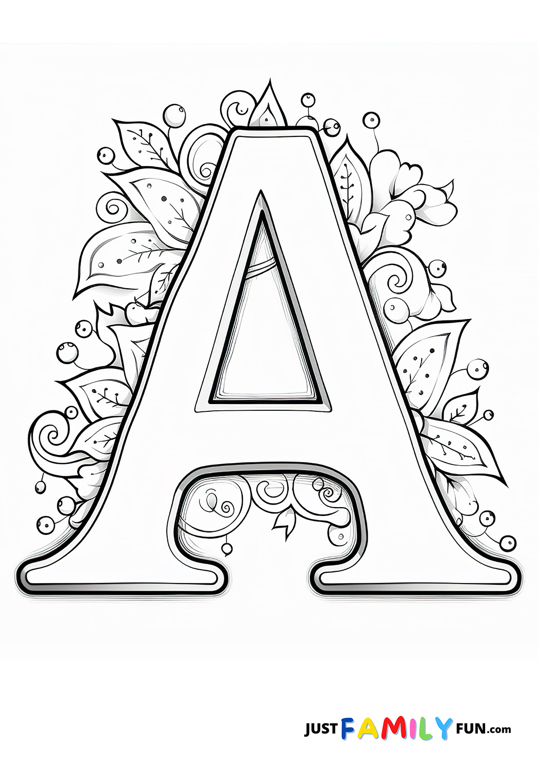 18 Free Printable Bubble Letter A | Just Family Fun