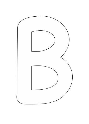 printable letter b