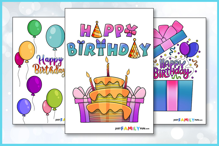 6 Free Printable Happy Birthday Signs | Just Family Fun