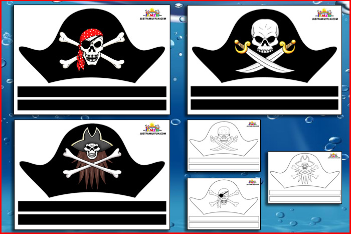 Printable Pirate Hat Template Designs