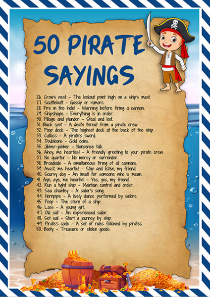 Ahoy 50 Funny Pirate Quotes And Sayings For Kids Adults Ahoy 50 Funny Pirate Quotes And Sayings For Kids Adults
