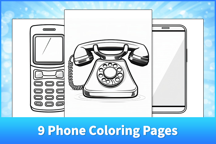 phone coloring pages