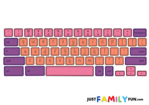 Printable Keyboard Practice Sheet | Just Family Fun