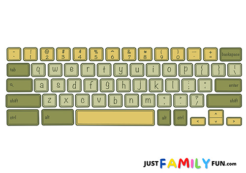yellow-keyboard-template