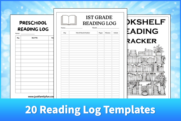 20 Reading Log Templates