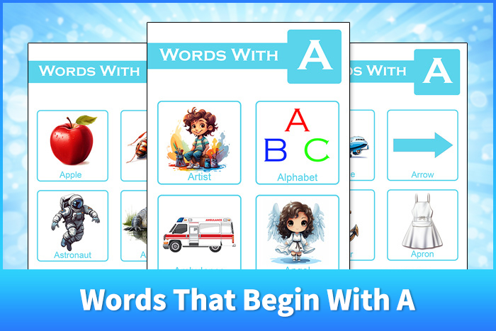 Words That Begin With A