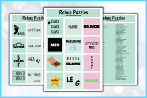 REBUS PUZZLES WITH ANSWERS