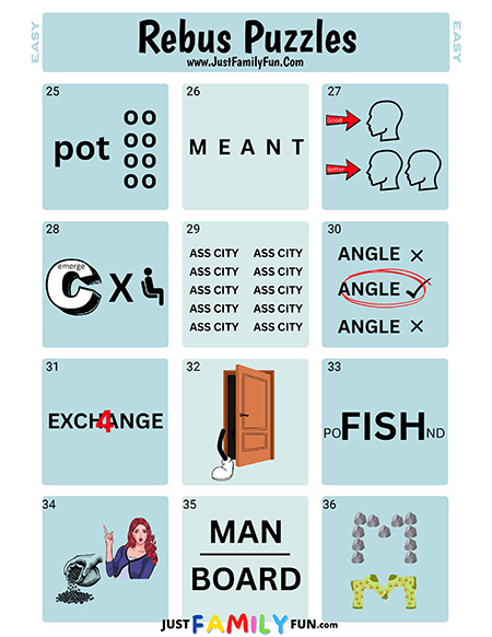 easy rebus puzzles