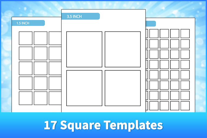 17 Square Templates