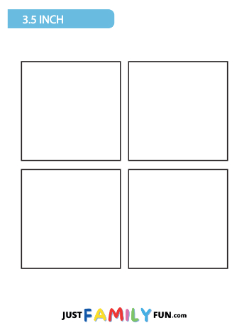 3.5 Inch Printble Square Template