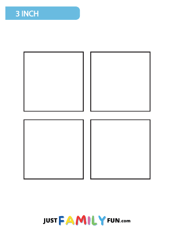 3 Inch Blank Square