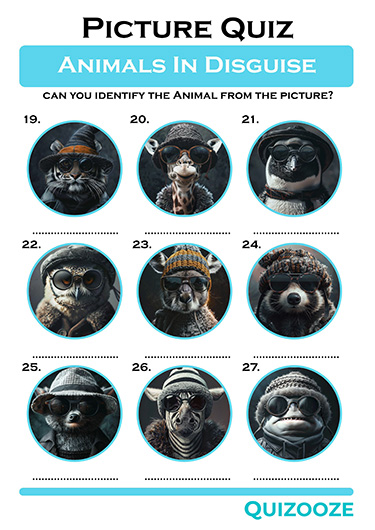 animal picture quiz online