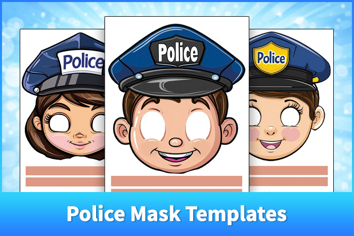 Police Mask Templates