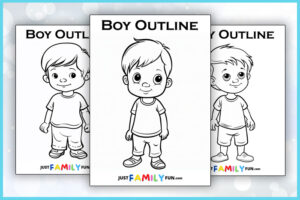 toddler outline template