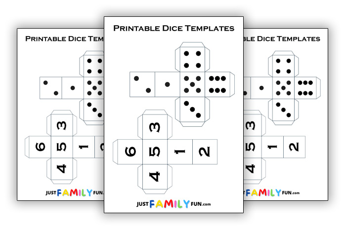 printable dice template