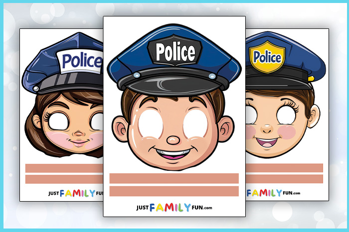 printable police mask template