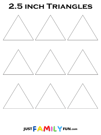 2.5 Inch Triangle Templates