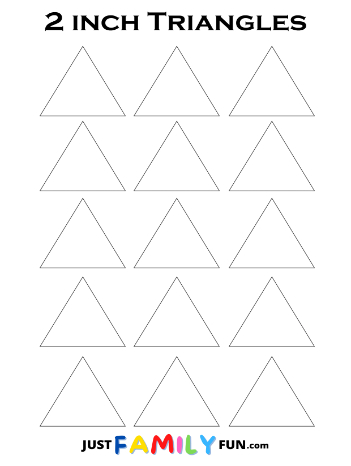 2 Inch Blank Triangles
