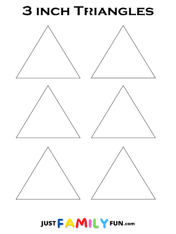 3 Inch Blank Triangle Templates