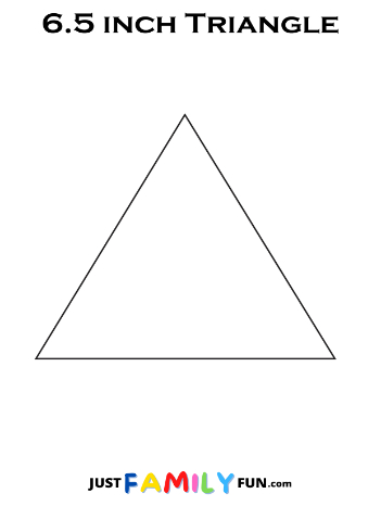 6.5 Inch Triangle Template