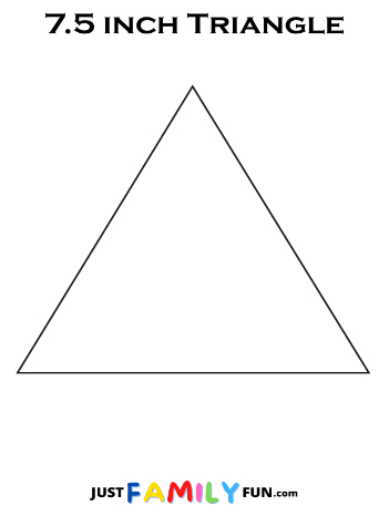 7.5 Inch Triangle Template