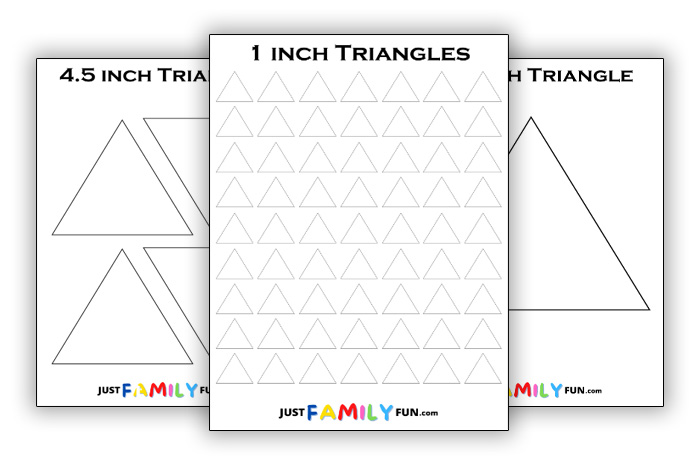 14 Free Printable Triangle Templates | Just Family Fun