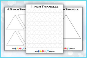 printable triangle templates