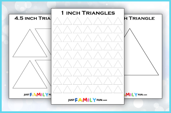 printable triangle templates
